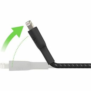 Belkin 15 cm Lightning/USB Data Transfer Cable - First End: Lightning - Second End: USB Type A - MFI - Black