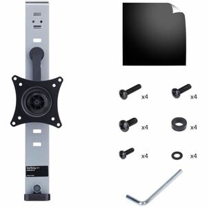 StarTech.com Cubicle Monitor Mount, Office Cubicle Wall Single 34" (17.6lb/8kg) VESA Monitor Hanger, Height Adjustable, Ha