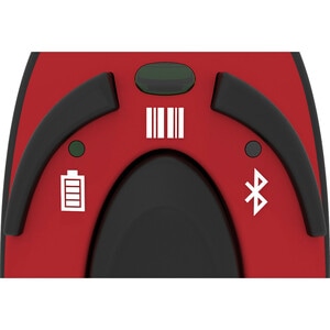 Socket Mobile DuraScan® D730, Laser Barcode Scanner, Red & Charging Dock - Wireless Connectivity - 15 ft (4572 mm) Scan Di