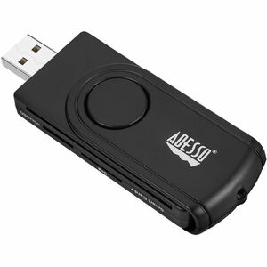 Adesso SCR-200 Smart Card Reader - Contact - USB 2.0 - Black - TAA Compliant