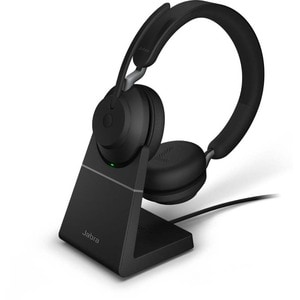 Jabra Evolve2 65 Wireless Over-the-head Stereo Headset - Black - Binaural - Supra-aural - Bluetooth - USB Type A