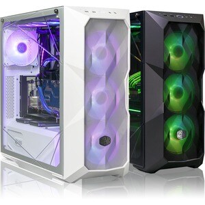 Cooler Master MasterBox MCB-D500D-WGNN-S01 Computer Case - Mid-tower - White - Mesh, Steel, Plastic, Tempered Glass - 4 x 