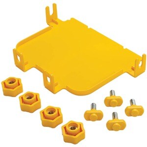 Eaton Tripp Lite Series Toolless End Cap for Fiber Routing System, 120 mm (5 in.) - End Cap - Yellow - Polyvinyl Chloride 