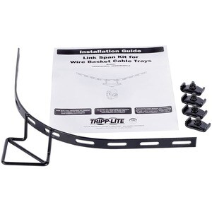 Tripp Lite by Eaton Arc Buffer Link Span Kit for Wire Mesh Cable Trays (2 in. tall) - Elbow - Black Powder Coat - Metal