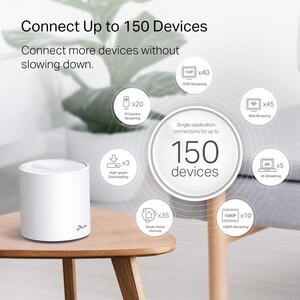 TP-Link Deco X20 Wi-Fi 6 IEEE 802.11ax Ethernet Drahtlos Router - Dualband - 2,40 GHz ISM-Band - 5 GHz UNII-Band - 2 x Ant