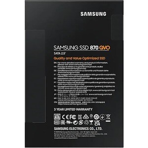 Samsung 870 QVO MZ-77Q1T0BW 1 TB Solid State Drive - 2.5" Internal - SATA (SATA/600)