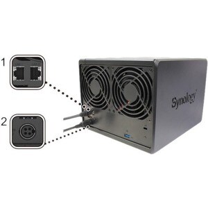 Synology DiskStation DS920+ 4 x Gesamtzahl Einschübe SAN/NAS-Speichersystem Celeron J4125 Quad-Core 2 GHz - 4 GB RAM - DDR