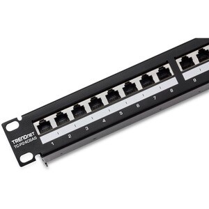 24-Port Cat6a Shielded Patch Panel