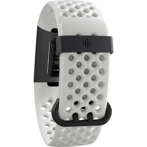 Fitbit Charge 3 Smart Band - Frost White, Graphite Aluminum Body Color - Leather, Aluminium Body Material - Woven, Elastom