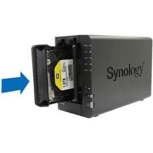 Synology DiskStation DS220+ 2 x Gesamtzahl Einschübe SAN/NAS-Speichersystem - Intel Celeron Dual-Core 2 GHz - 2 GB RAM - D