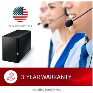 BUFFALO LinkStation SoHo 220 2-Bay Personal Cloud Office NAS 12TB (2x6TB) with Hard Drives Included - 2 x HDD Installed - 