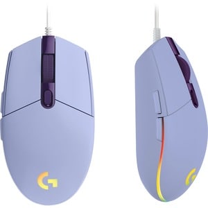 Logitech G203 Gaming Mouse - Cable - Lilac - USB - 8000 dpi - 6 Button(s)