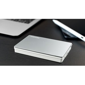 Toshiba Canvio Flex HDTX140ESCCA 4 TB Portable Hard Drive - 2.5" External - Silver - Desktop PC, Tablet PC, MAC Device Sup