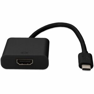 AddOn 20cm (8in) USB 3.1 Type (C) Male to HDMI Female Black Adapter Cable - 1 Pack - 1 x USB 3.1 Type C - Male - 1 x HDMI 