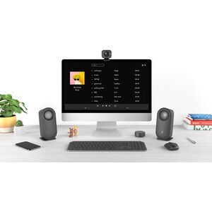 Logitech Z407 Bluetooth Speaker System - 40 W RMS - Black - Desktop - USB
