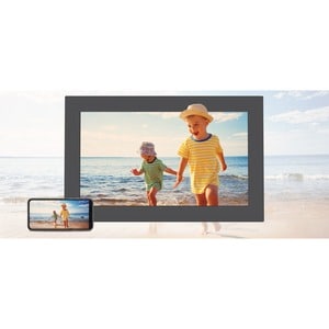 Meural WiFi Photo Frame - 15.6" LCD Digital Frame - Charcoal, Grey - 1920 x 1080 - Wireless - 16:9 - In-plane Switching (I