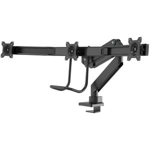 Neomounts Neomounts Pro NM-D775DX3BLACK Desk Mount for Flat Panel Display - Black - 3 Display(s) Supported - 68.6 cm (27")