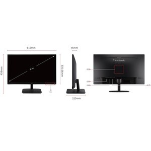 ViewSonic VA2732-H 27" Class Full HD LCD Monitor - 16:9 - 68.6 cm (27") Viewable - SuperClear IPS - LED Backlight - 1920 x
