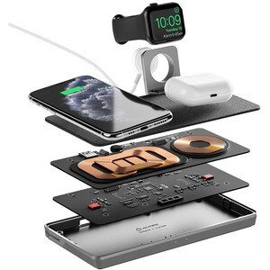 ALOGIC Ultra Power 3-in-1 Wireless Charging Dock for iPhone and Airpods with Apple Watch Charger Mount - 9 V DC Input - 5 