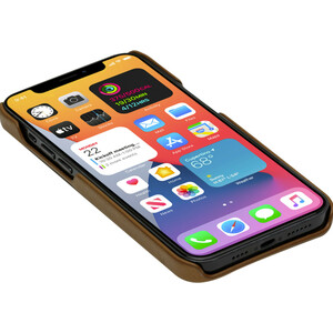 dbramante1928 ApS Lynge Carrying Case (Wallet) Apple iPhone 12, iPhone 12 Pro Smartphone - Tan - Full Grain Leather Body -