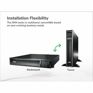APC Smart-UPS X, Line Interactive, 1500VA, Rack/tower convertible 2U, 120V, 8x 5-15R NEMA, SmartConnect port, Extended run