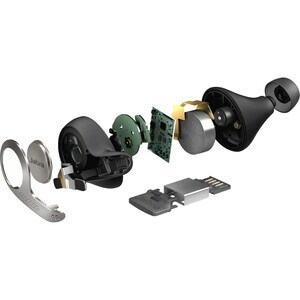 Jabra EVOLVE 65t MS 无线 耳塞 立体声 耳机 - 黑 - 双声道 - 入耳式 - 蓝牙