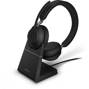 Jabra Evolve2 65 无线 头戴式 立体声 耳机 - 黑 - 双声道 - 上耳式 - 蓝牙 - A 型 USB