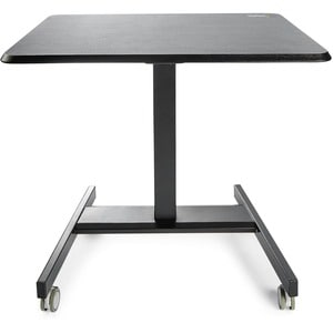 StarTech.com Mobile Standing Desk - Portable Sit-Stand Ergonomic Height Adjustable Cart on Wheels - Rolling Computer/Lapto