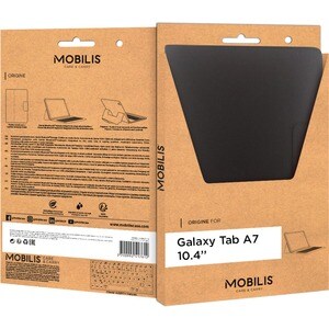 Housse/Clavier MOBILIS Origine - Folio Style pour 26,4 cm (10,4") Samsung Galaxy Tab A7 Tablette - Noir - Résistant aux co