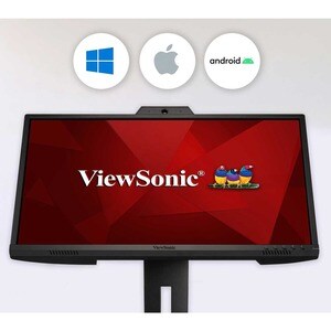 ViewSonic Graphic VG2440V 24 Zoll Class Webcam Full HD LED-Monitor - 16:9 Format - Schwarz - 60,5 cm (23,8 Zoll) Viewable 
