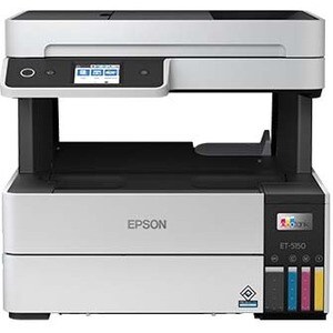 Epson EcoTank Pro ET-5150 Inkjet Multifunction Printer-Color-White-Copier/Scanner-4800x1200 dpi Print-Automatic Duplex Pri