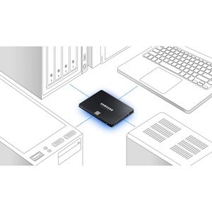 Samsung 870 EVO MZ-77E2T0B 2 TB Solid State Drive - 2.5" Internal - SATA (SATA/600) - Black - Desktop PC, Notebook Device 