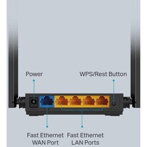 TP-Link Archer C54 Wi-Fi 5 IEEE 802.11ac Ethernet Wireless Router - Dual Band - 2.40 GHz ISM Band - 5 GHz UNII Band - 4 x 