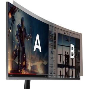 Samsung C34H890WGR 86.4 cm (34") UW-QHD Curved Screen LED Gaming LCD Monitor - 21:9 - Dark Silver - 34" Class - Vertical A