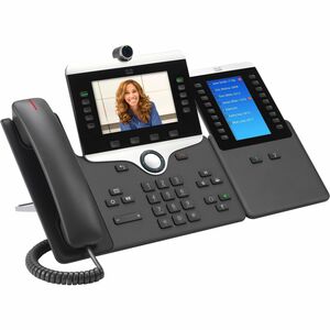 Cisco 8845 Telefone IP - Recondicionado - Bluetooth - Montagem em parede - Carvão - Compatível com TAA - VoIP - 2 x Rede (