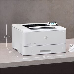 HP LaserJet Enterprise M406dn Desktop Laser Printer - Monochrome - 40 ppm Mono - 1200 x 1200 dpi Print - Automatic Duplex 