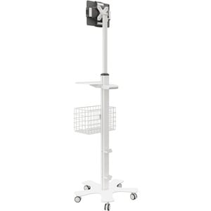 CTA Digital Medical Mobile Floor Stand with VESA Tablet Security Holder - Up to 12.90" Screen Support - Floor