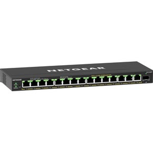 Netgear 16-Port High-Power PoE+ Gigabit Ethernet Plus Switch (231W) with 1 SFP Port - 15 Ports - Manageable - 3 Layer Supp