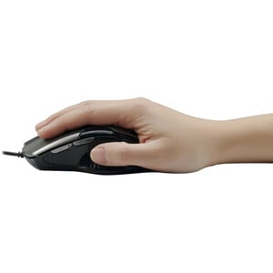 Adesso iMouse X1 Gaming Mouse - USB - Optical - 6 Button(s) - Black, Grey - Cable - 3200 dpi - Scroll Wheel - Right-handed