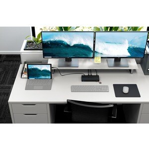 Alogic USB Type C Docking Station for Notebook, Monitor - Memory Card Reader - SD - 100 W - Black - TAA Compliant - 3 Disp