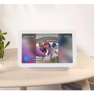 Google Nest Hub (2nd Gen) - Smart display - LCD 7" - wireless - Wi-Fi, Bluetooth - chalk - 7" Width x 2.7" Depth x 4.7" He