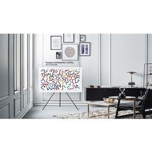 Samsung (2021) 65" The Frame Customizable Bezel - Modern White - 57.48" x 32.97" Frame Size - Rectangle - Landscape - Magn