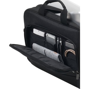 Dicota Eco Tasche für 38,1 cm (15 Zoll) bis 39,6 cm (15,6 Zoll) Notebook - Schwarz - 300D Polyethylene Terephthalate (PET)