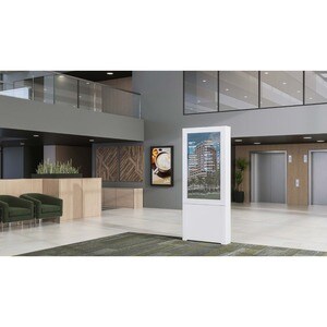 Chief Impact LF43UWP-B2B Floor Mount for Display, Kiosk - White - 2 Display(s) Supported - 43" Screen Support - 125 lb Loa