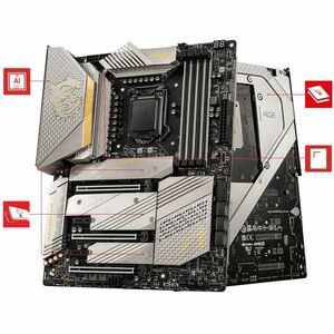 MSI MEG Z590 ACE Gold Edition Gaming-Desktop-Motherboard - Intel Z590 Chipsatz - Socket LGA-1200 - Intel-Optane-speicherbe