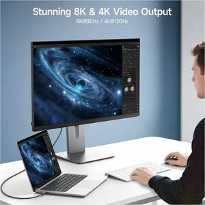 Cable Matters USB-C Cable with 20Gbps, 4K Video Resolution, 240W Power Delivery - 1.8 ft (0.55 m) USB-C AV/Data Transfer C