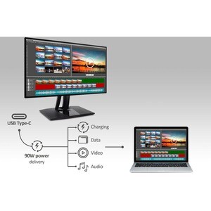 ViewSonic ColorPro VP2768a 27" Class WQHD LED Monitor - 16:9 - 68.6 cm (27") Viewable - In-plane Switching (IPS) Technolog