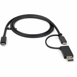 StarTech.com 3ft/1m USB-C Cable with USB-A Adapter Dongle, USB-C to C (10Gbps/PD), USB-A to C (5Gbps), 2-in-1 USB C Cable 