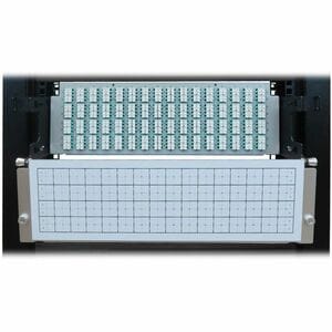 Eaton Tripp Lite Series Preloaded Fiber Patch Panel, 3U - 64x (12F MTP/MPO-PC to 4x LC Duplex F/F) 8F Trunk Cables, OM4 Mu