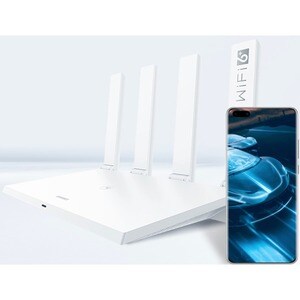 Huawei AX3 IEEE 802.11ax Ethernet Drahtlos Router - 2,40 GHz ISM-Band - 5 GHz UNII-Band - 4 x Antenne4 x Extern) - 375 MB/